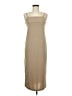 H&M 100% Polyester Solid Tan Casual Dress Size S - photo 1