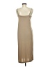 H&M 100% Polyester Solid Tan Casual Dress Size S - photo 2