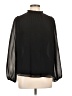 Bar III 100% Polyester Black 3/4 Sleeve Blouse Size L - photo 1