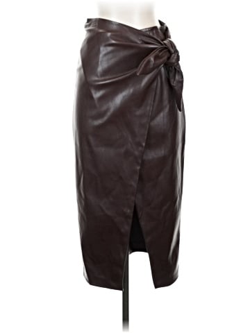 Enza Costa Faux Leather Skirt (view 1)