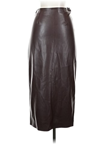 Enza Costa Faux Leather Skirt (view 2)