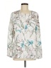 Chico's Floral White Jacket Size Med (1) - photo 1