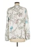 Chico's Floral White Jacket Size Med (1) - photo 2