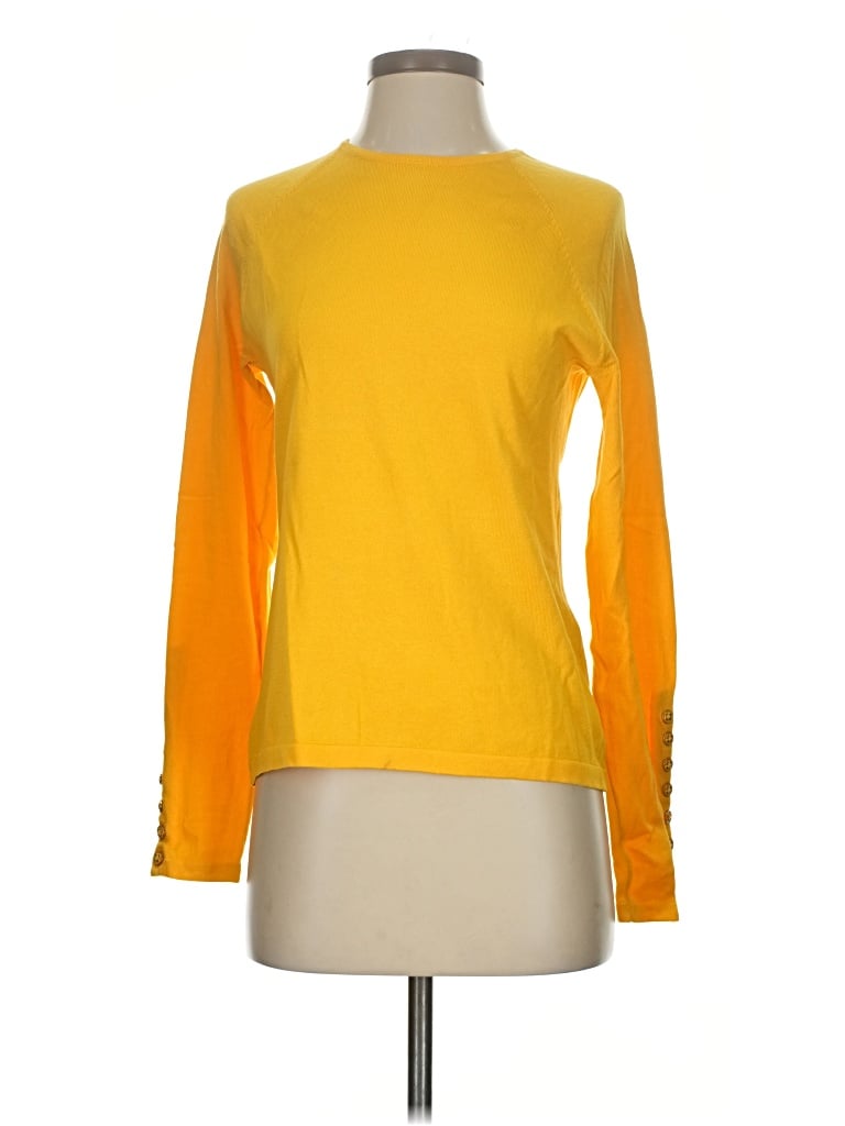Pre-owned J. Mclaughlin Pullover Sweater In Yellow