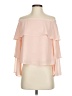 Sans Souci 100% Polyester Pink 3/4 Sleeve Blouse Size S - photo 1