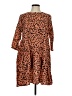 Hayden 100% Polyester Animal Print Brown Casual Dress Size M - photo 1