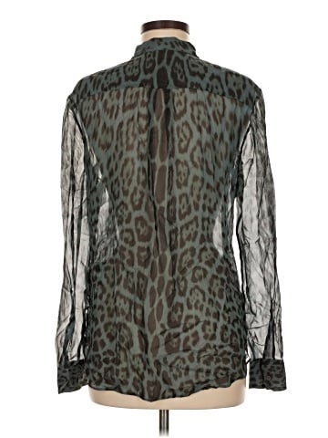Roberto Cavalli Long Sleeve Silk Top (view 2)