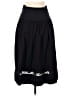 St. Roche 100% Cotton Solid Black Formal Skirt Size 2 - photo 1