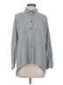 Love 100% Polyester Houndstooth Gray Long Sleeve Blouse Size S - photo 1
