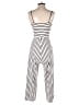 Stradivarius Stripes Ivory Jumpsuit Size M - photo 2