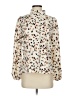 Unbranded 100% Polyester Animal Print Ivory Long Sleeve Blouse Size S - photo 1