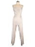 Blue Rain 100% Polyester Metallic Silver Jumpsuit Size M - photo 1