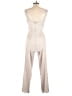 Blue Rain 100% Polyester Metallic Silver Jumpsuit Size M - photo 2