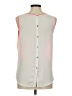 Sweet Rain 100% Polyester Color Block Orange Sleeveless Blouse Size M - photo 2