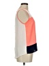 Sweet Rain 100% Polyester Color Block Orange Sleeveless Blouse Size M - photo 4