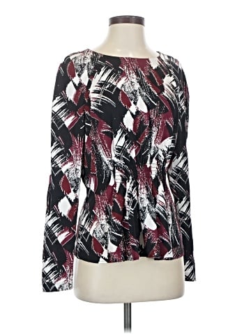 Classiques Entier Long Sleeve Silk Top (view 1)