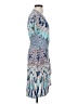 BCBGMAXAZRIA Print Blue Cocktail Dress Size XXS - photo 4