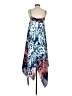 Boston Proper Print Blue Casual Dress Size 2 - photo 2