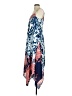 Boston Proper Print Blue Casual Dress Size 2 - photo 5