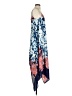 Boston Proper Print Blue Casual Dress Size 2 - photo 4