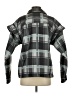 Candace Cameron Bure Plaid Gray Fleece Size S - photo 2
