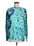 Eighty Eight 100% Cotton Tie-dye Teal Long Sleeve T-Shirt Size M - photo 1