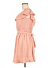 BCBGeneration Solid Pink Casual Dress Size M - photo 5