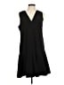 J.Crew 100% Polyester Solid Black Casual Dress Size M - photo 1