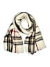 V.Fraas 100% Acrylic Plaid Ivory Scarf One size - photo 1