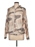 JoyLab 100% Polyester Print Tan Windbreaker Size L - photo 1