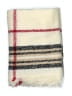V.Fraas 100% Acrylic Plaid Ivory Scarf One size - photo 2