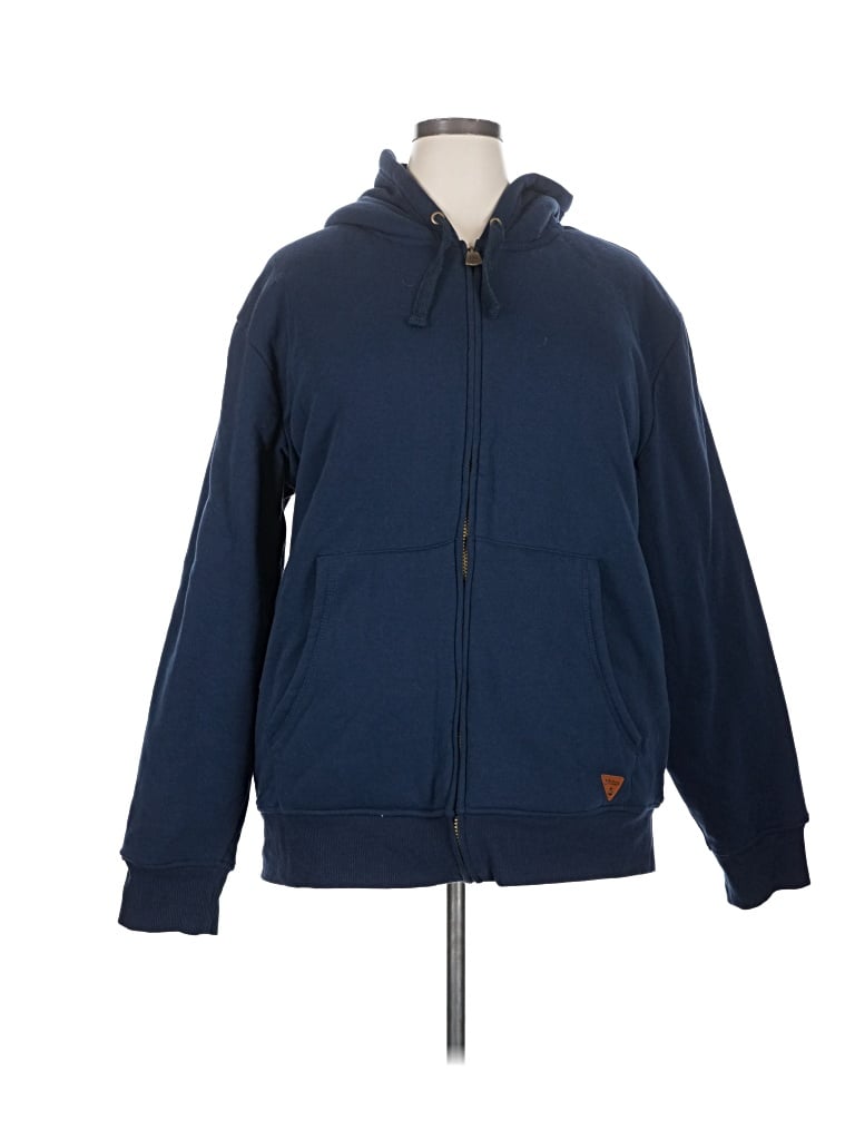 Pre-owned Weatherproof Zip Up Hoodie In Blue