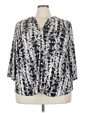 Carmen Carmen Marc Valvo 3/4 Sleeve Blouse (view 1)