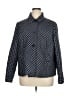 Jones New York Signature 100% Polyester Argyle Gray Blue Jacket Size XL - photo 1
