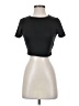 Shein Black Short Sleeve Turtleneck Size 4 - photo 1