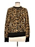 Who What Wear 100% Acrylic Animal Print Gold Pullover Sweater Size M - photo 1