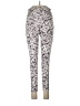 Balance Collection Animal Print Ivory Purple Active Pants Size 30 - photo 1