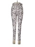 Balance Collection Animal Print Ivory Purple Active Pants Size 30 - photo 2