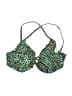 SKYE Animal Print Green Swimsuit Top Size Sm (DD) - photo 1