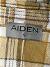 Aiden 100% Cotton Plaid Brown Long Sleeve Button-Down Shirt Size S - photo 7
