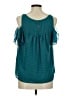 Maeve 100% Polyester Teal Sleeveless Blouse Size 6 - photo 2