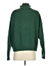 MNG Solid Green Turtleneck Sweater Size S - photo 2