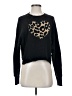 Sundry Animal Print Black Pullover Sweater Size XS (0) - photo 1