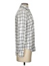 Aeropostale 100% Rayon Plaid Silver Long Sleeve Button-Down Shirt Size S - photo 4