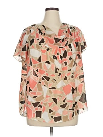 Signature by Larry Levine Short Sleeve Blouse (view 1)