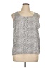 Attention 100% Polyester Silver Sleeveless Top Size XL - photo 1