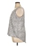 Attention 100% Polyester Silver Sleeveless Top Size XL - photo 5