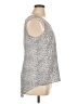 Attention 100% Polyester Silver Sleeveless Top Size XL - photo 4