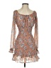 Assorted Brands 100% Polyester Paisley Brown Tan Cocktail Dress Size S - photo 1