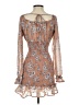 Assorted Brands 100% Polyester Paisley Brown Tan Cocktail Dress Size S - photo 2